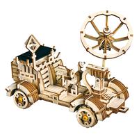 UGEARS - Holdjáró - fa 3D modell autó