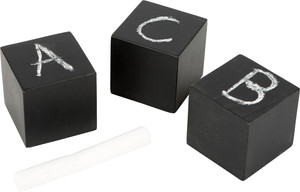 Fa építőkocka - írható, krétás - Small Foot