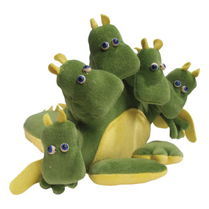 Ötujjas kesztyűbáb felnőtt kézre - sárkány