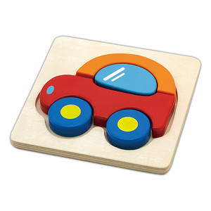 Magasított puzzle - autó - készségfejlesztő játék 2 éveseknek