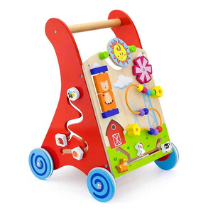 Járássegítő kiskocsi - piros - játék 1 éveseknek
