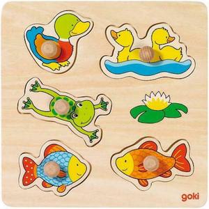 Fogantyús puzzle - vízi állatok - GOKI