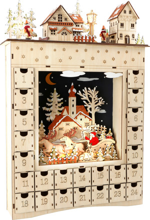 Adventi naptár - téli álom - Small Foot márkájú világító adventi naptár, dísz